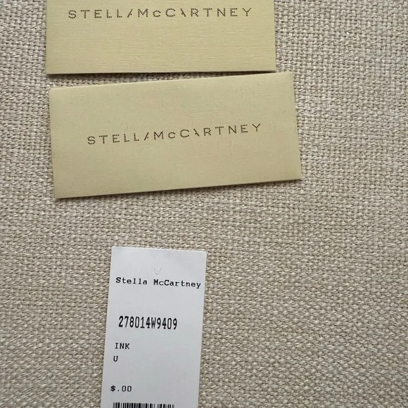 Stella McCartney Falabella  Navy Metallic Fringe Clutch with original tags - Picture 10 of 15